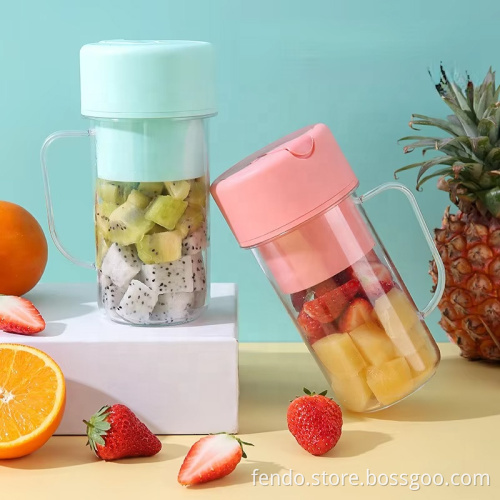 3.7V Rechargeable Portable Electric Vacuum Blender Juice Maker 420ml